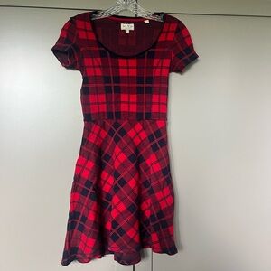 Jack Wills Red and Black plaid Women's Dress